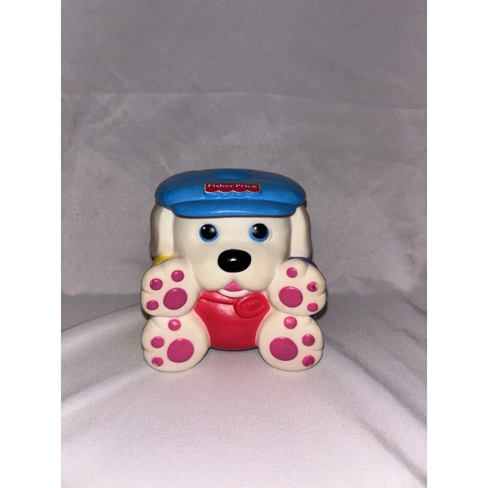 Vintage 1997 Fisher Price Puppy Dog Squeek Toy